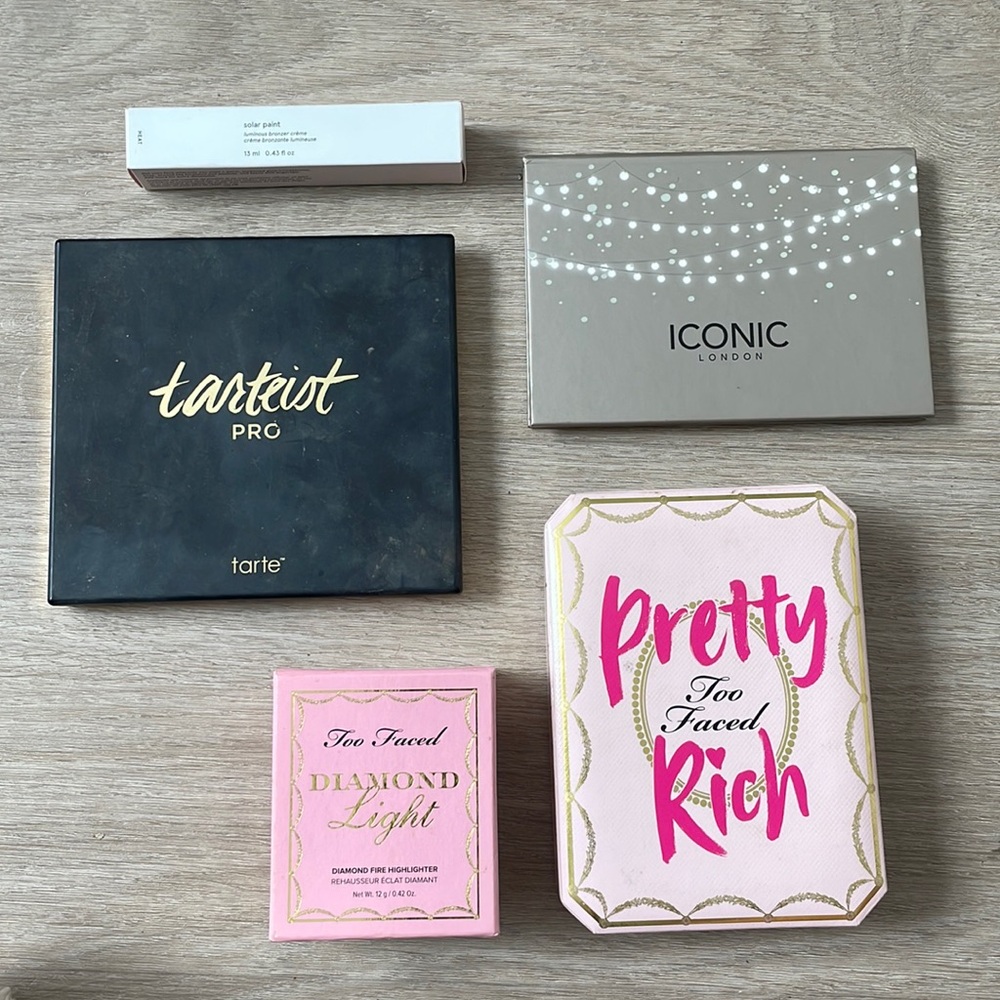 Lot of too faced/iconic/glossier makeup